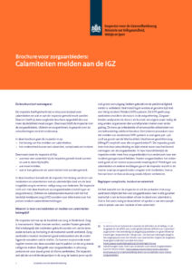 thumbnail of IGZ brochure-Calamiteiten en Incidenten en Complicaties-20-12-2016-5e_tcm294-380415